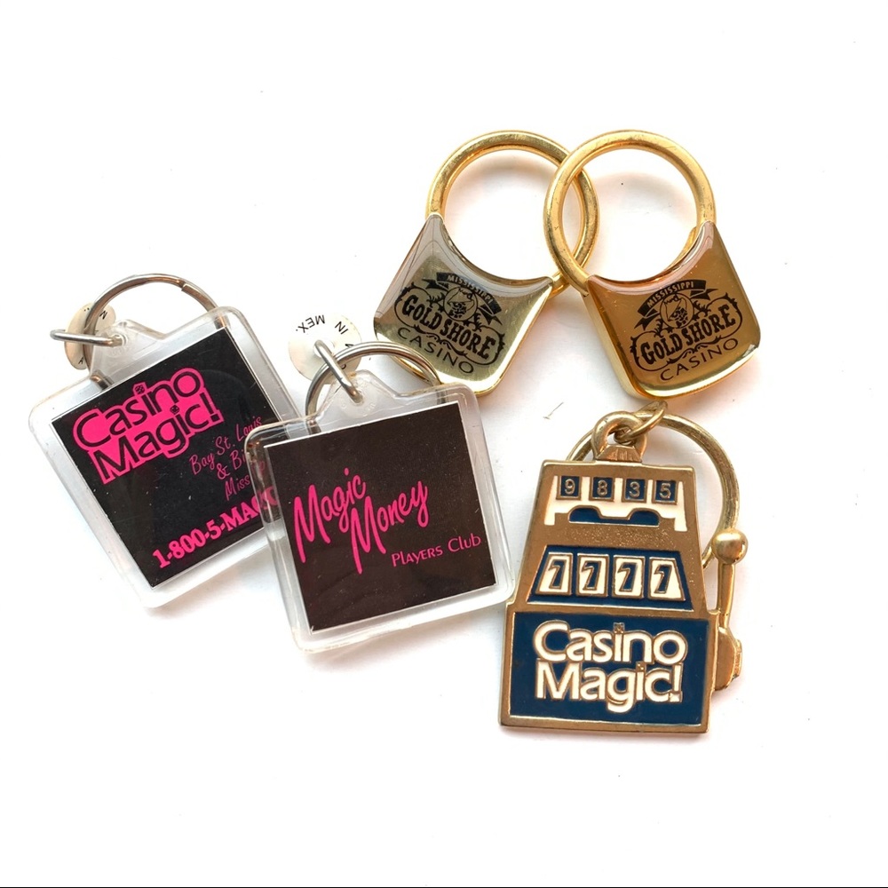 MISSISSIPPI Casino Magic🎄Vintage Keychain